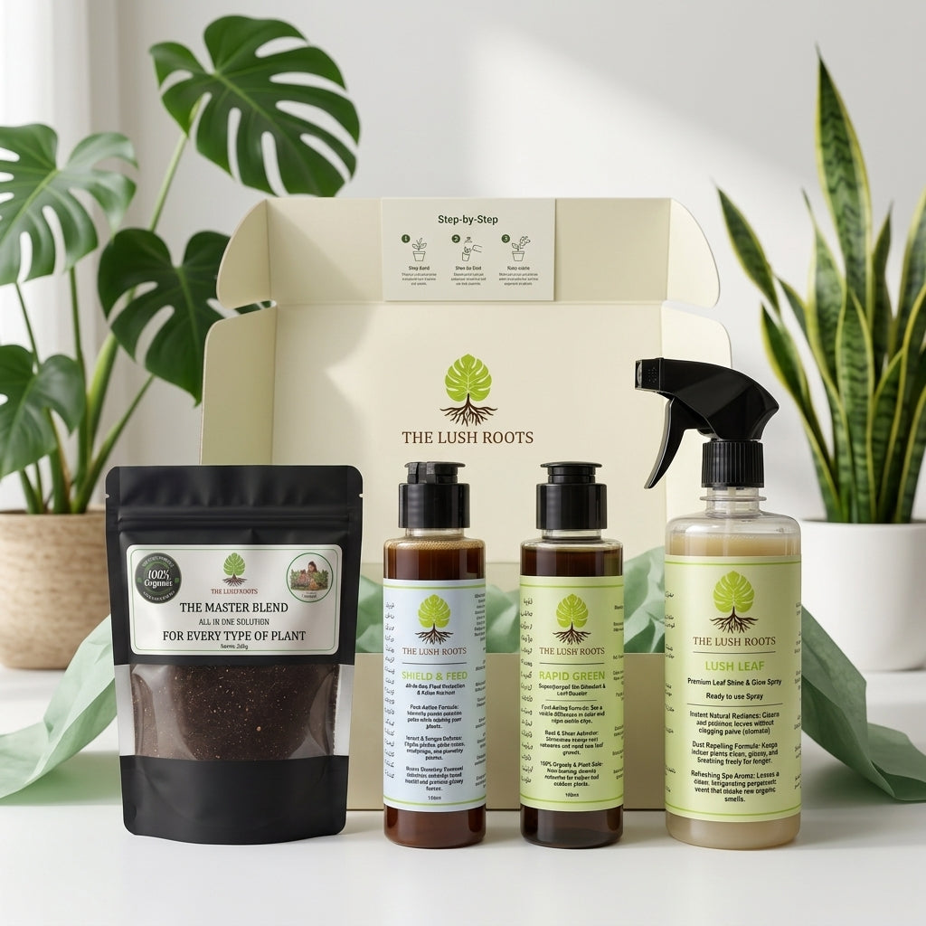 The Ultimate Houseplant Care Kit – Complete 4-in-1 Growth, Defense & Shine System