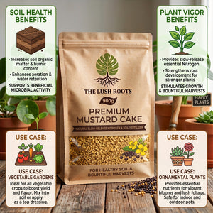 Sarson ki khali high-nitrogen organic plant food for foliage and blooms by Lush Roots