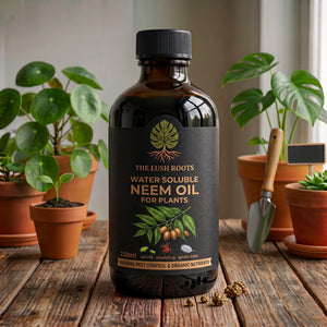Water-soluble neem oil 250ml bottle, organic insecticide spray in Pakistan